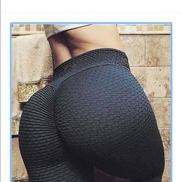 LYFT brand Leggings Lg Black honeycomb texture - Picture 4 of 4